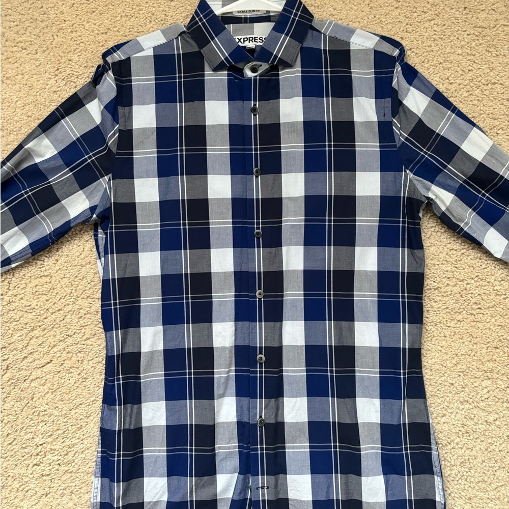 Like New Express Shirt Medium Tall Extra Slim Fit